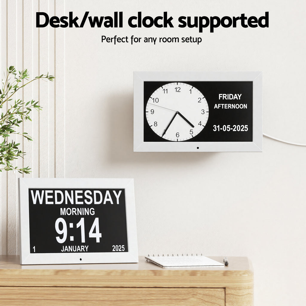 Artiss 10" Digital Day Clock White
