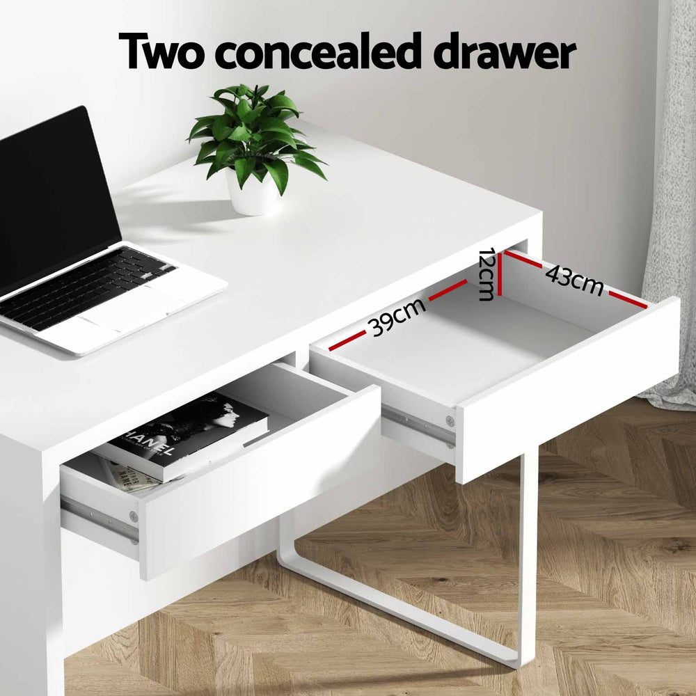 Artiss Computer Desk with Drawers White