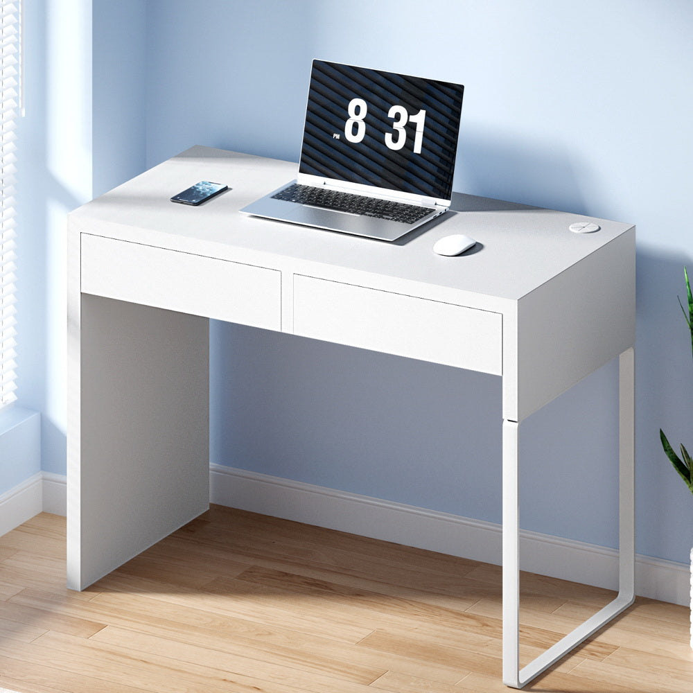 Artiss Computer Desk with Drawers White