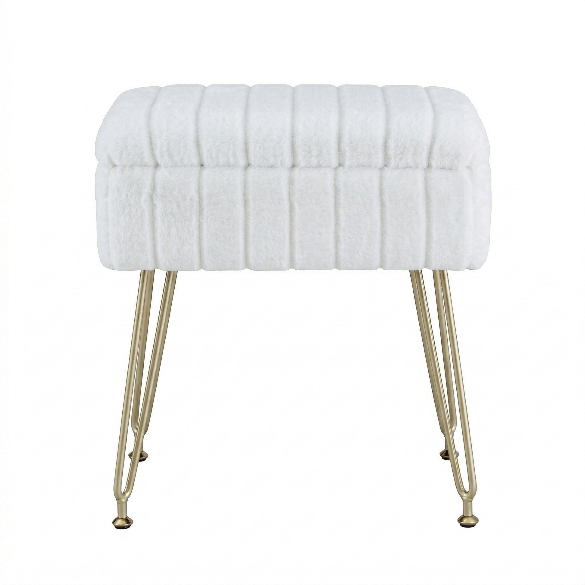 Artiss Storage Ottoman Vanity Foot Stool White