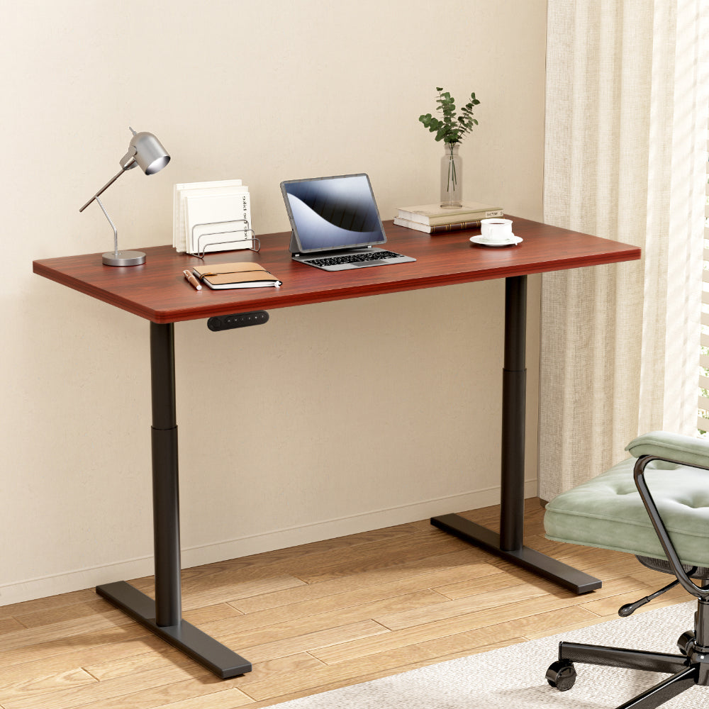 Artiss Standing Desk Motorised Electric Dual Motor 120CM Walnut