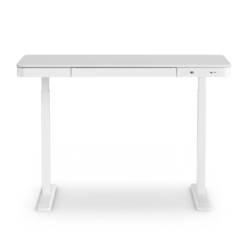 Artiss Standing Desk Motorised Electric Desks Drawer 120CM White