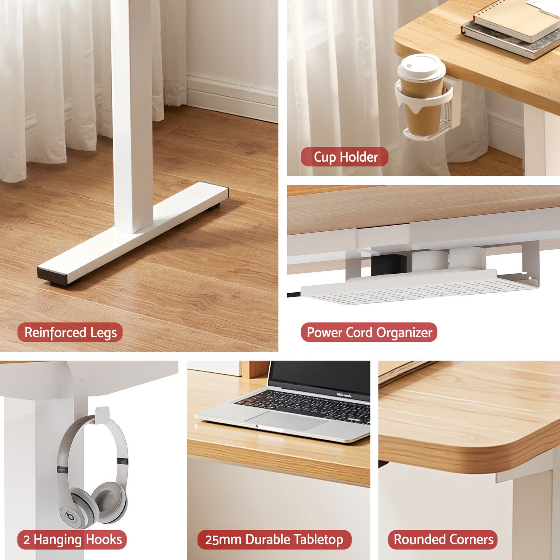 Artiss Electric Standing Desk Height Adjustable Sit Stand Desk for Home Office