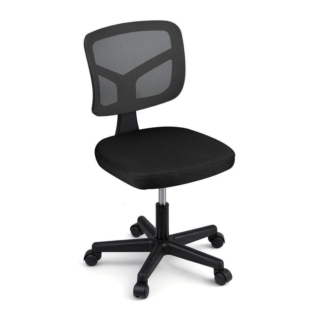 Artiss Armless Office Chair Black