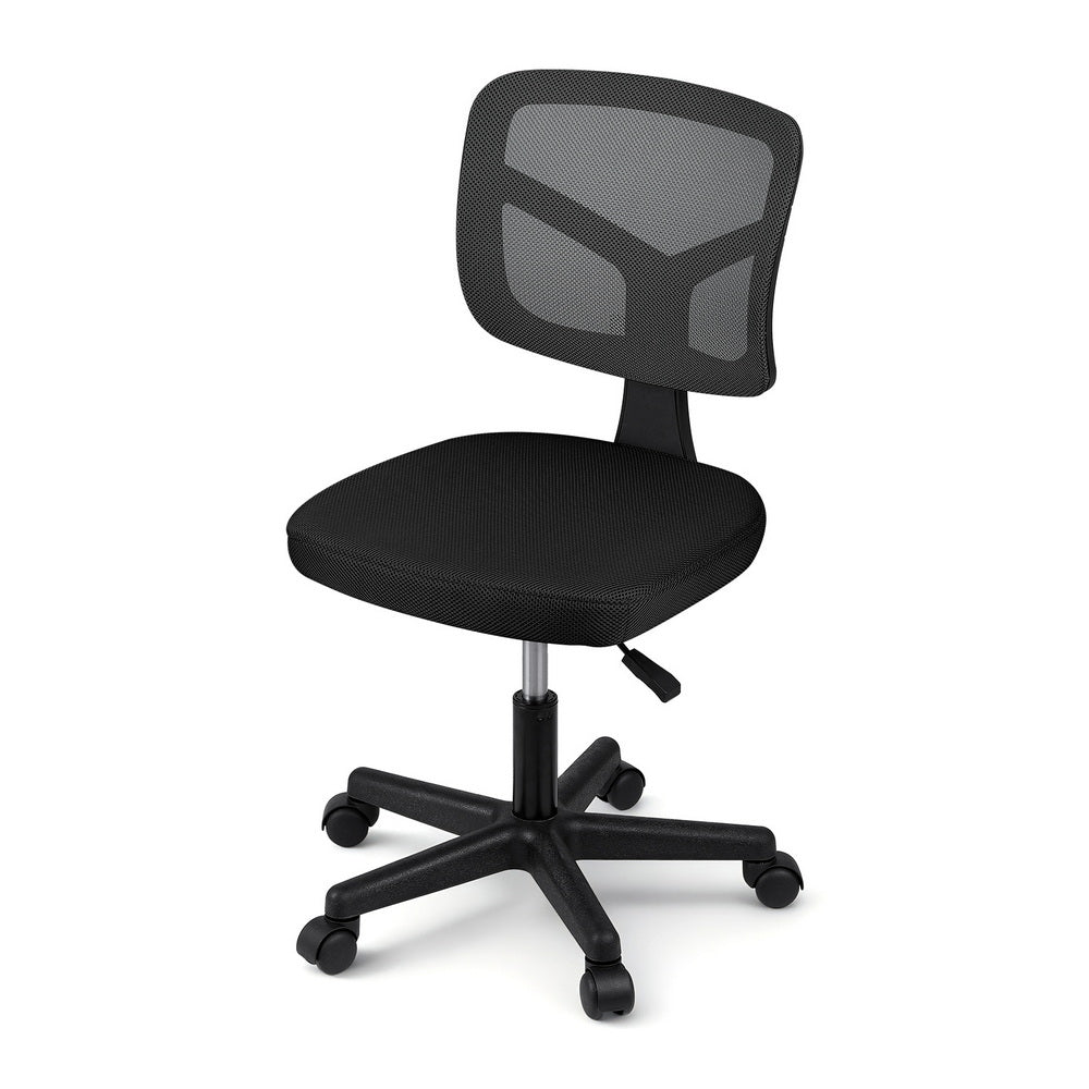 Artiss Armless Office Chair Black