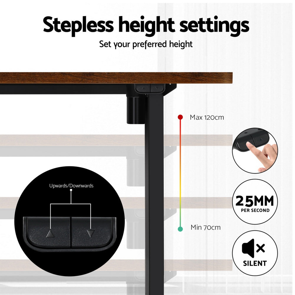 Artiss 140cm Electric Standing Desk with 360mm Treadmill Electric Walking Pad