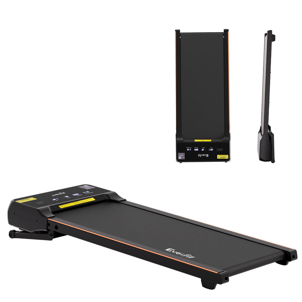 Everfit Under Desk 3 in 1 Walking Pad Treadmill 20% Auto Incline With 40cm Wide Belt