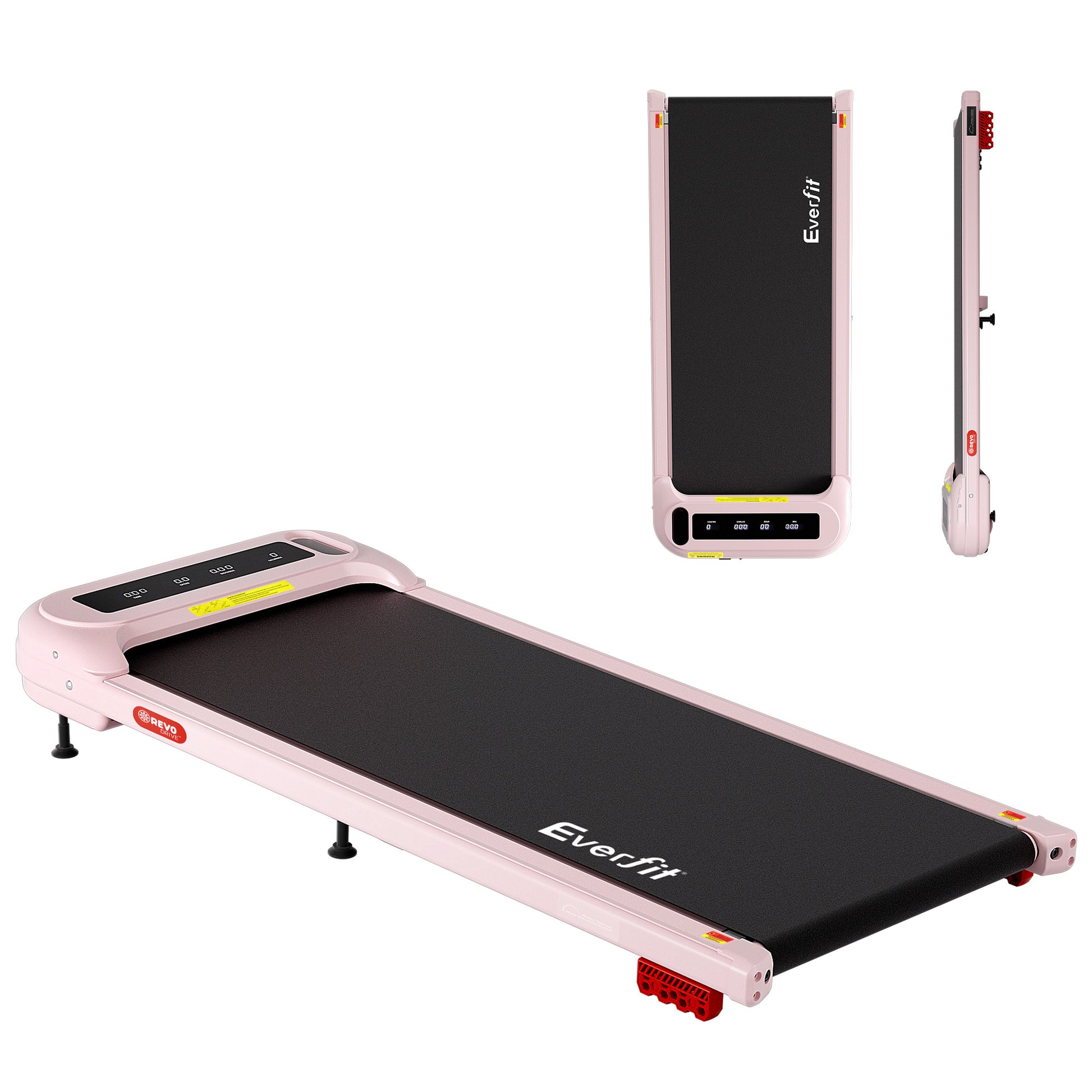 Everfit Under Desk Electric Walking Pad with Incline - Pink