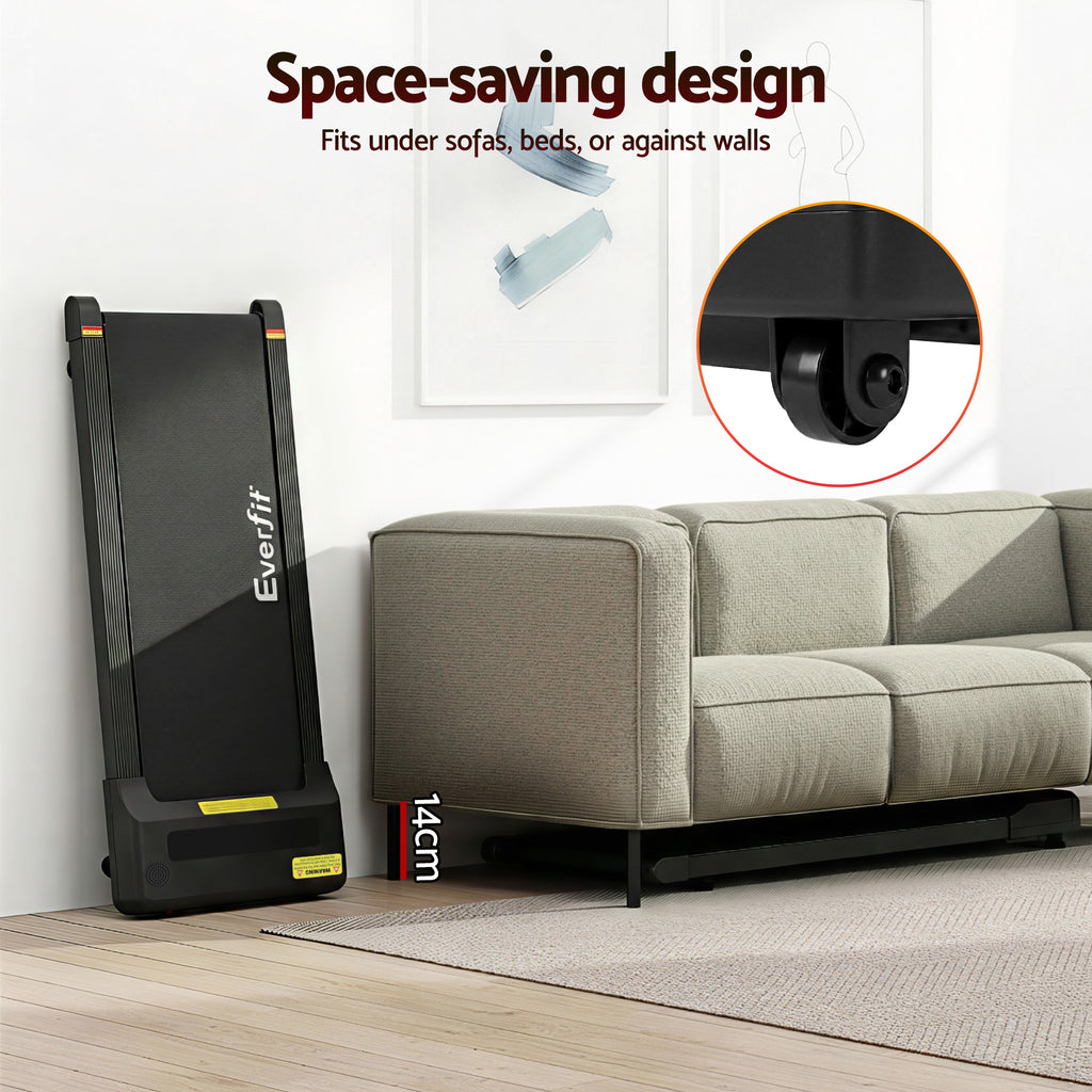 Everfit Under Desk Electric Walking Pad 400mm Black