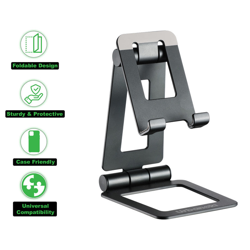 Urbanoki Portable Phone Tablet Stand Dual Folding Desk Travel Cradle Dock