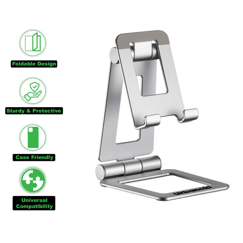 Urbanoki Portable Phone Tablet Stand Dual Folding Desk Travel Cradle Dock