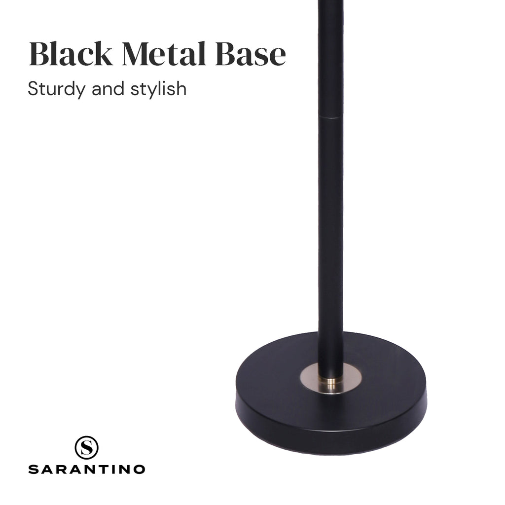 Sarantino Black/Brass Finish Reading Light  Electric Table Lamp