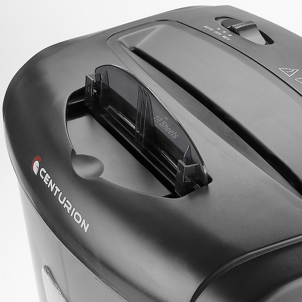 Centurion 21L Cross-Cut Office Shredder 10-Sheet Paper, CD & Credit Card Security