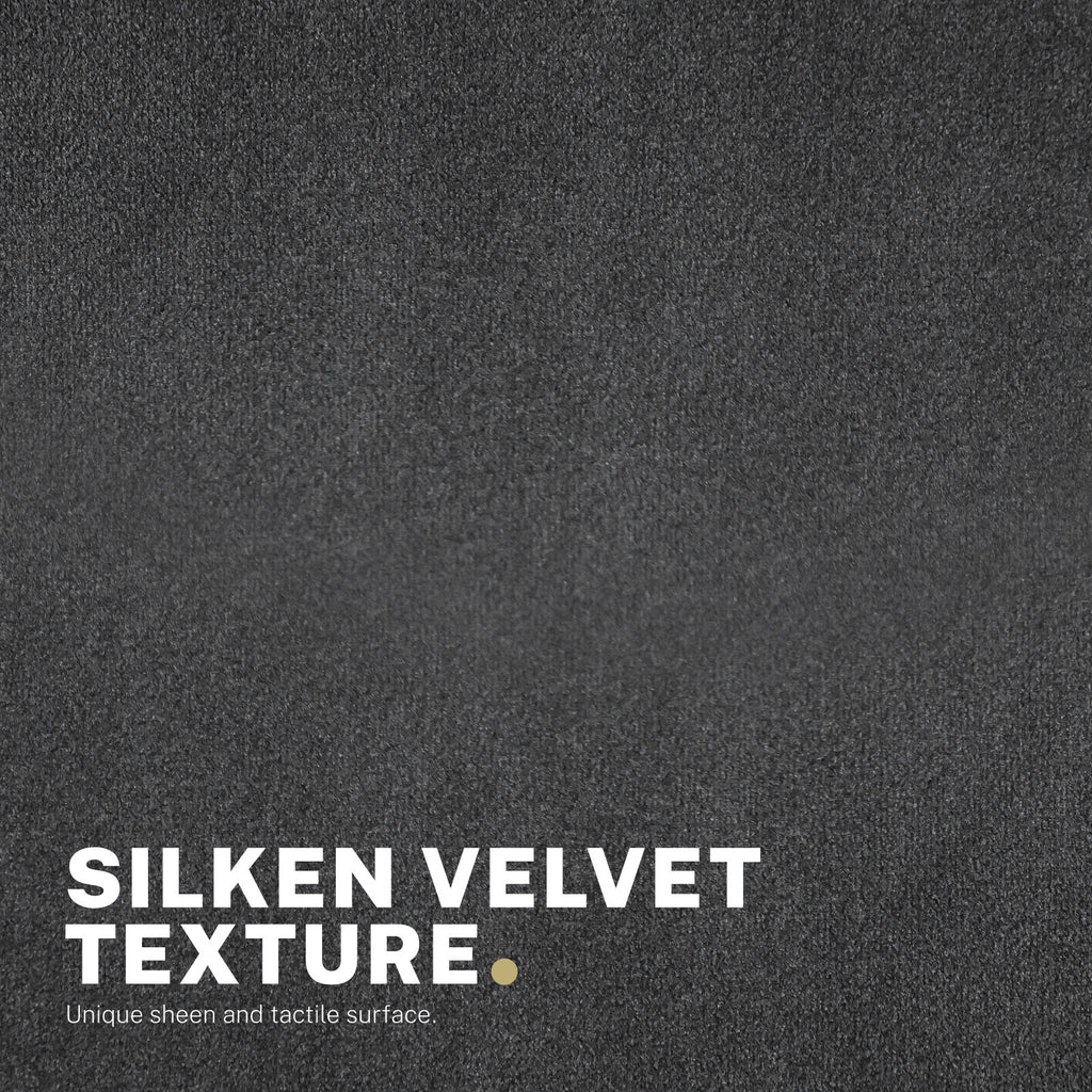 Desk Armchair - Home Office Swivel Chair Adjustable Height Seat PLUME BLACK