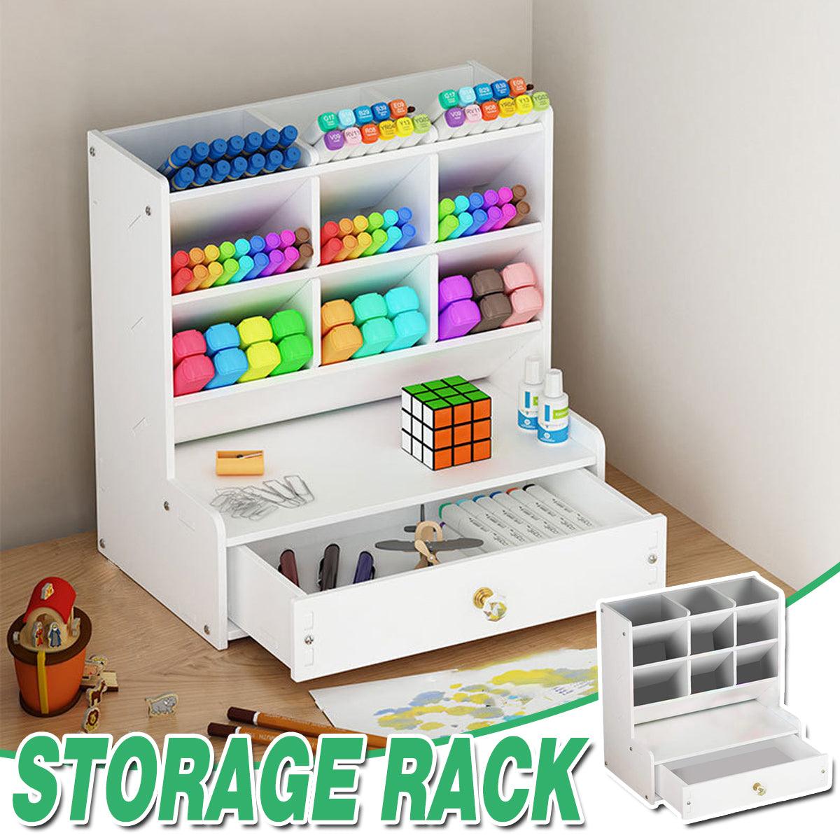 Office Desk Organizer Storage Drawer Pen Pencil Holder DIY Case Storage Rack