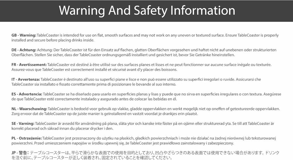 Table Coaster/Drink Holder for Office Desk (Cup not included) - White