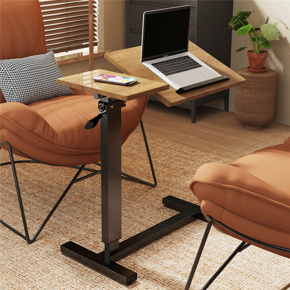 Premium height Adjustable Overbed Laptop Table With Wheels