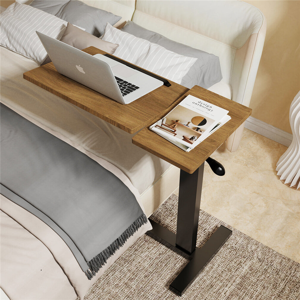 Premium height Adjustable Overbed Laptop Table With Wheels
