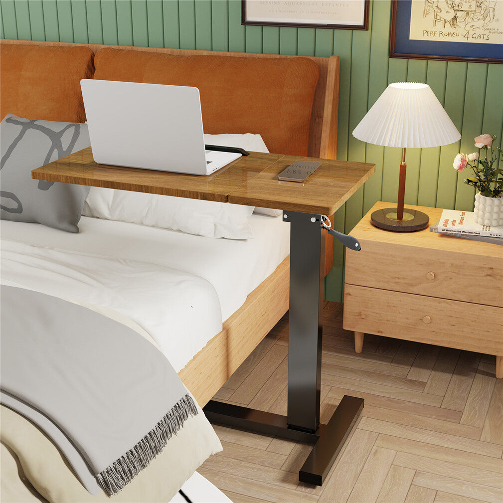 Premium height Adjustable Overbed Laptop Table With Wheels