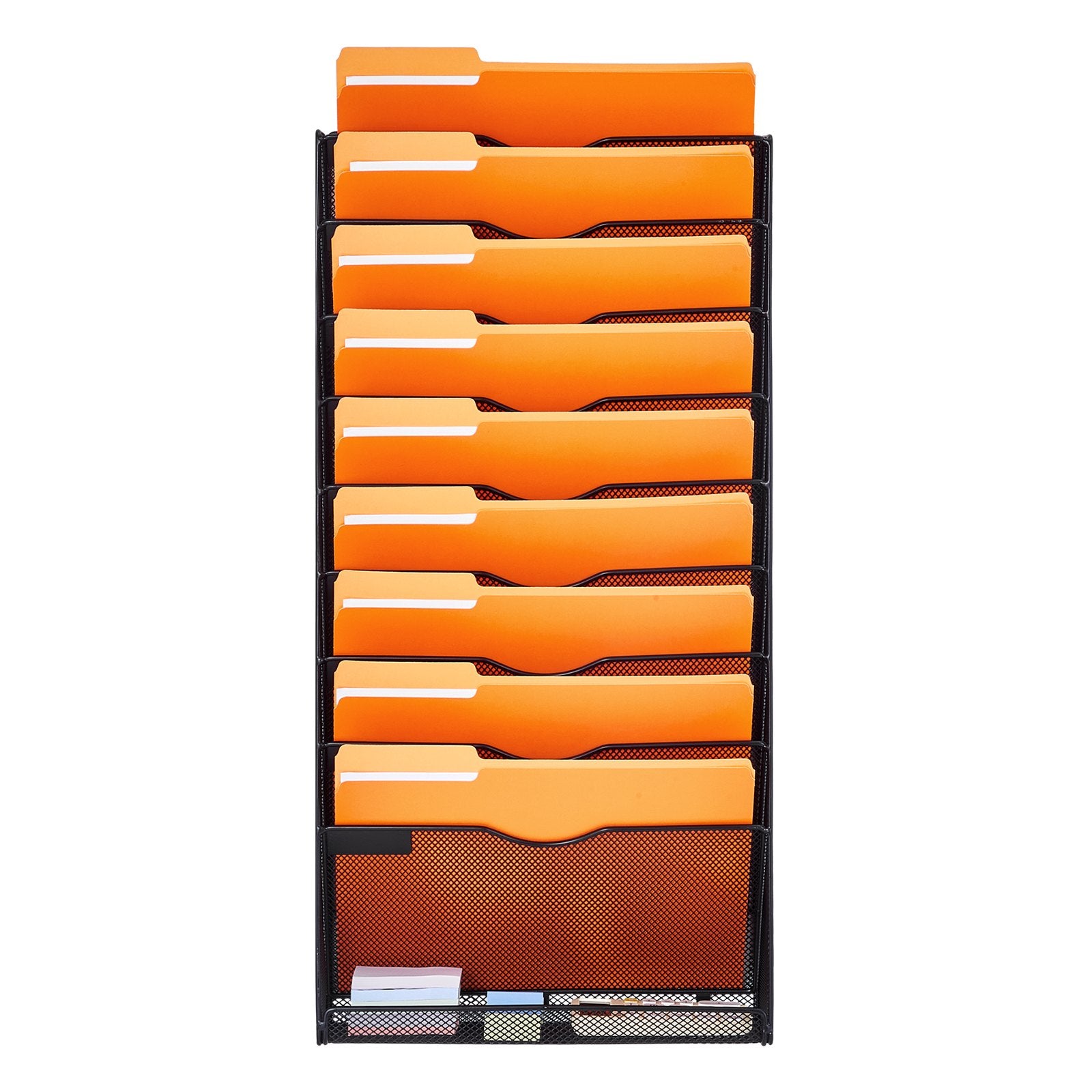 VEVOR File Wall Rack Mesh Wall File Holder 1-Piece 10 Pockets for Office/School